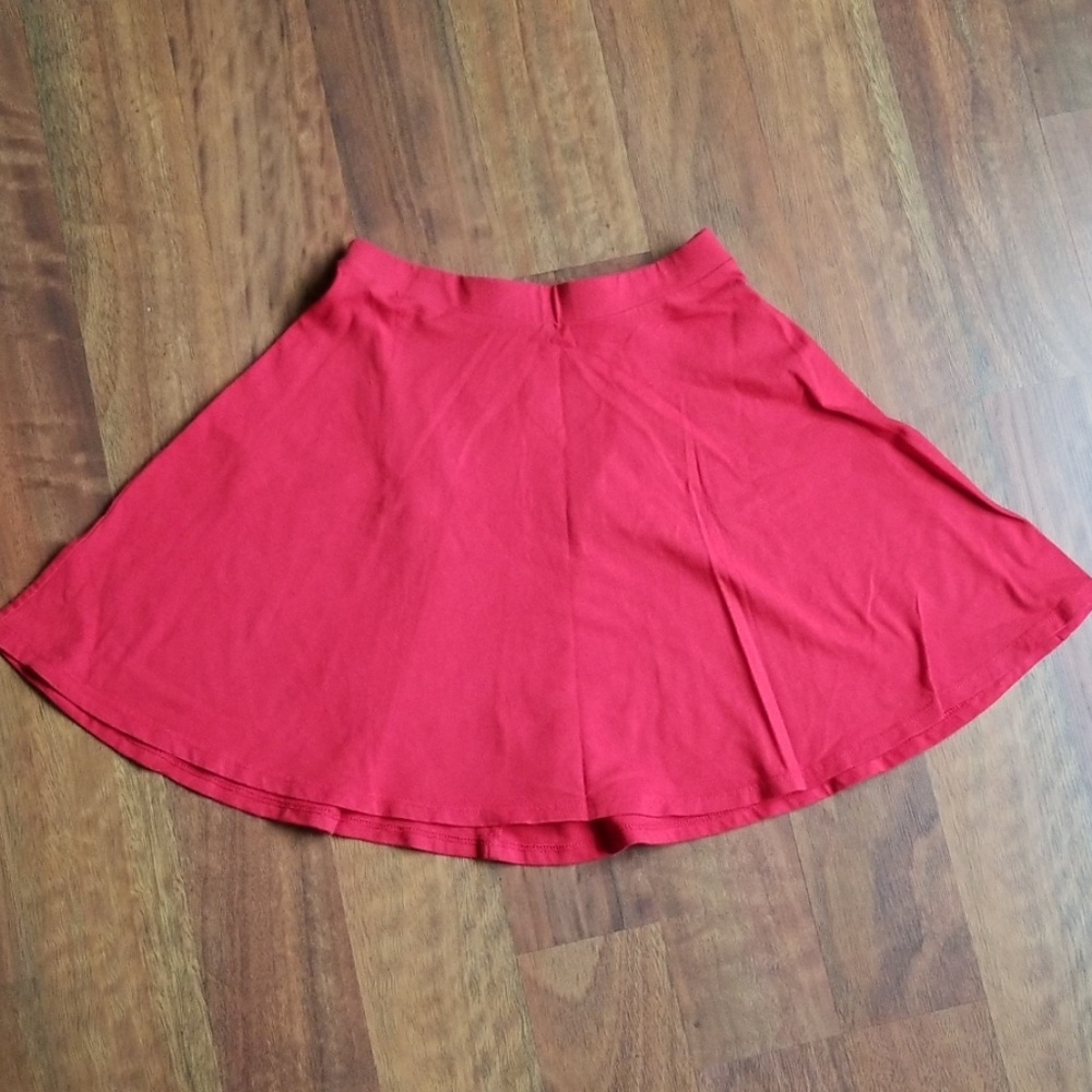 Red "Skater" Skirt